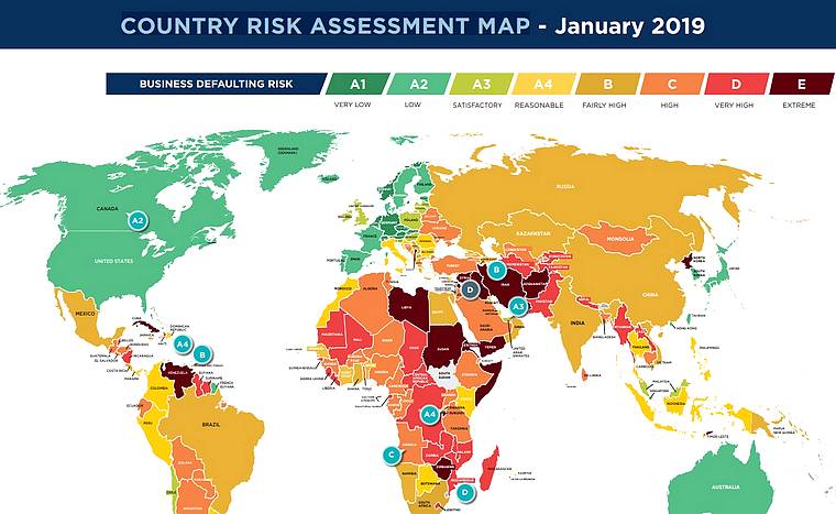 Degrees of business risk across the globe
