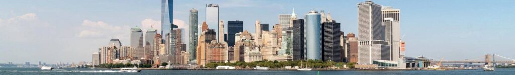 Tall buildings in US harbour